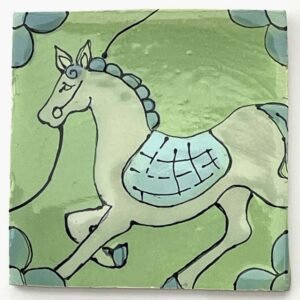 Gooseberry Horse Tile 140 x 140mm