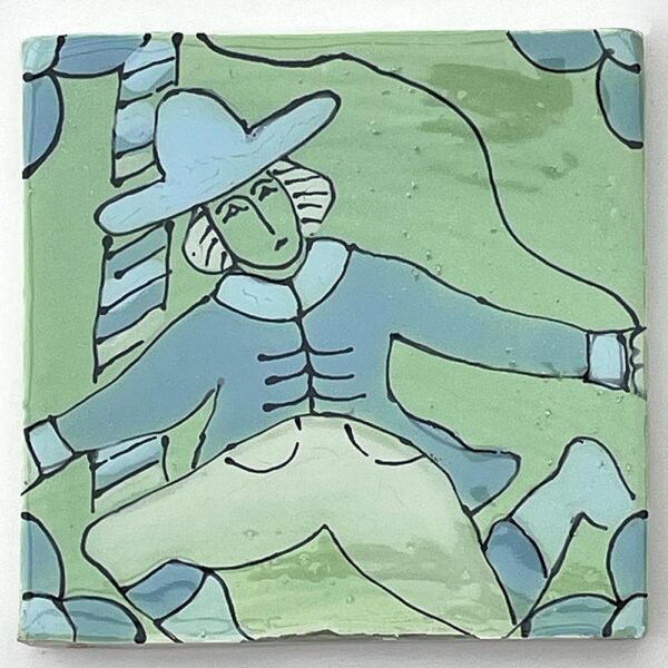 Gooseberry Maypole Tile 140 x 140mm
