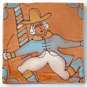 Honey Maypole Tile 140 x 140mm