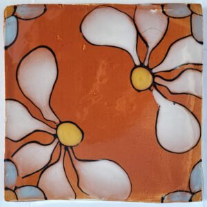 Honey Rudbeckia Opposites Tile 140 x 140mm