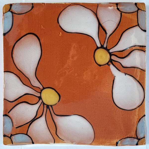 Honey Rudbeckia Opposites Tile 140 x 140mm