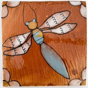 Honey Damsel Fly Tile 140 x 140mm