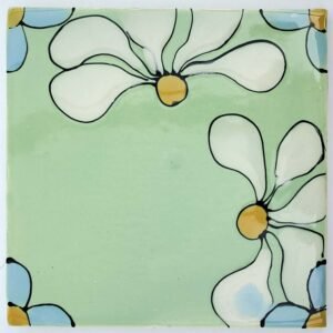 Gooseberry Rudbeckia Corner Tile 140 x 140mm