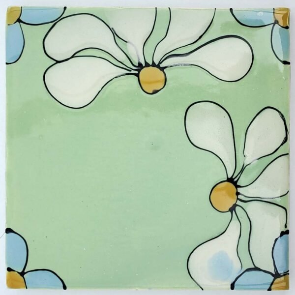 Gooseberry Rudbeckia Corner Tile 140 x 140mm