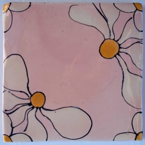 Rose Rudbeckia Opposites Tile