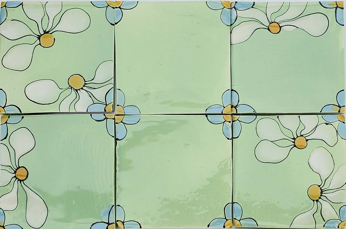 Gooseberry Summer garden Hand Made Tiles