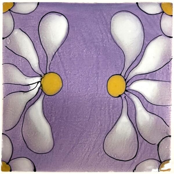 Lilac Rudbeckia Opposites Tile 140 x 140mm