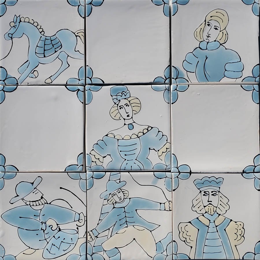 Blues - Hand Made Tiles Country Fayre