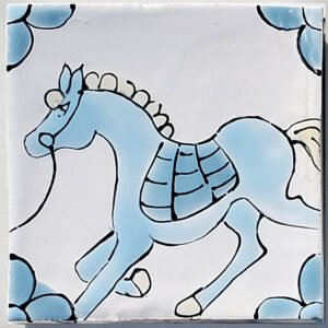 Blues Horse Tile 140 x 140mm