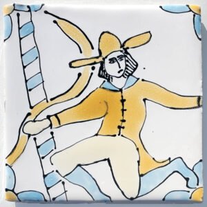 White Maypole Tile 140 x 140mm