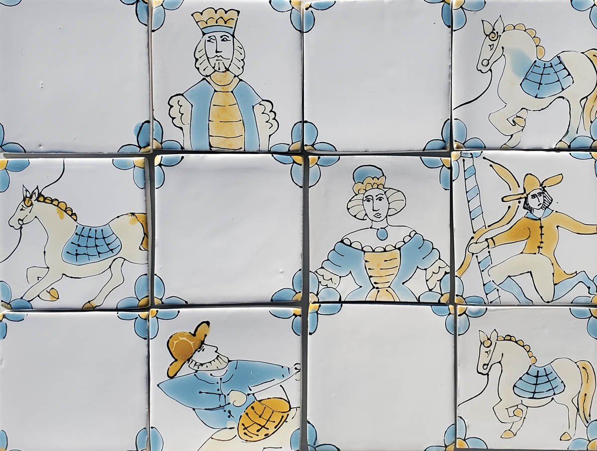 White Country Fayre Hand made tiles